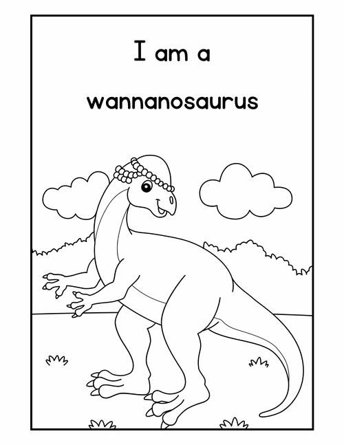 Dinosaur Coloring Book – Printable PDF (Instant Download)