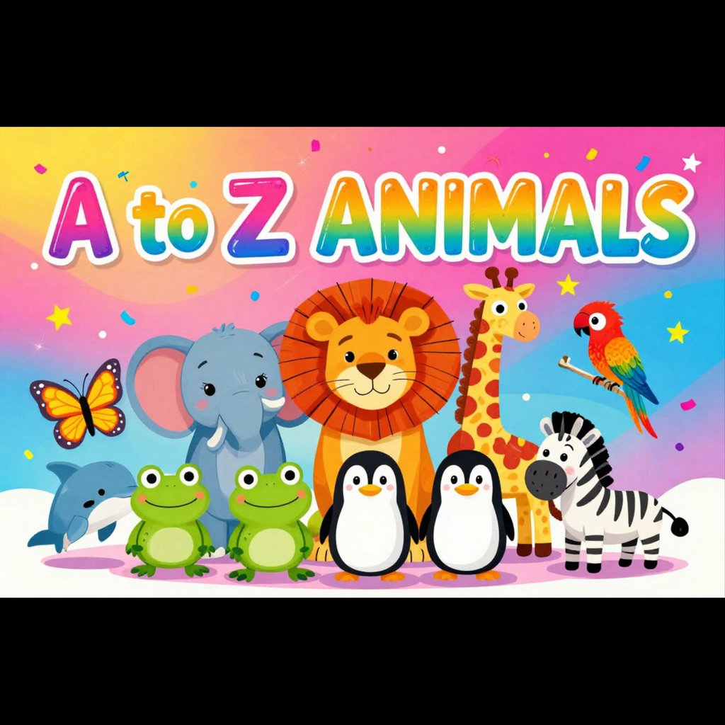 A to Z Animals  — Printable PDF (Instant Download)