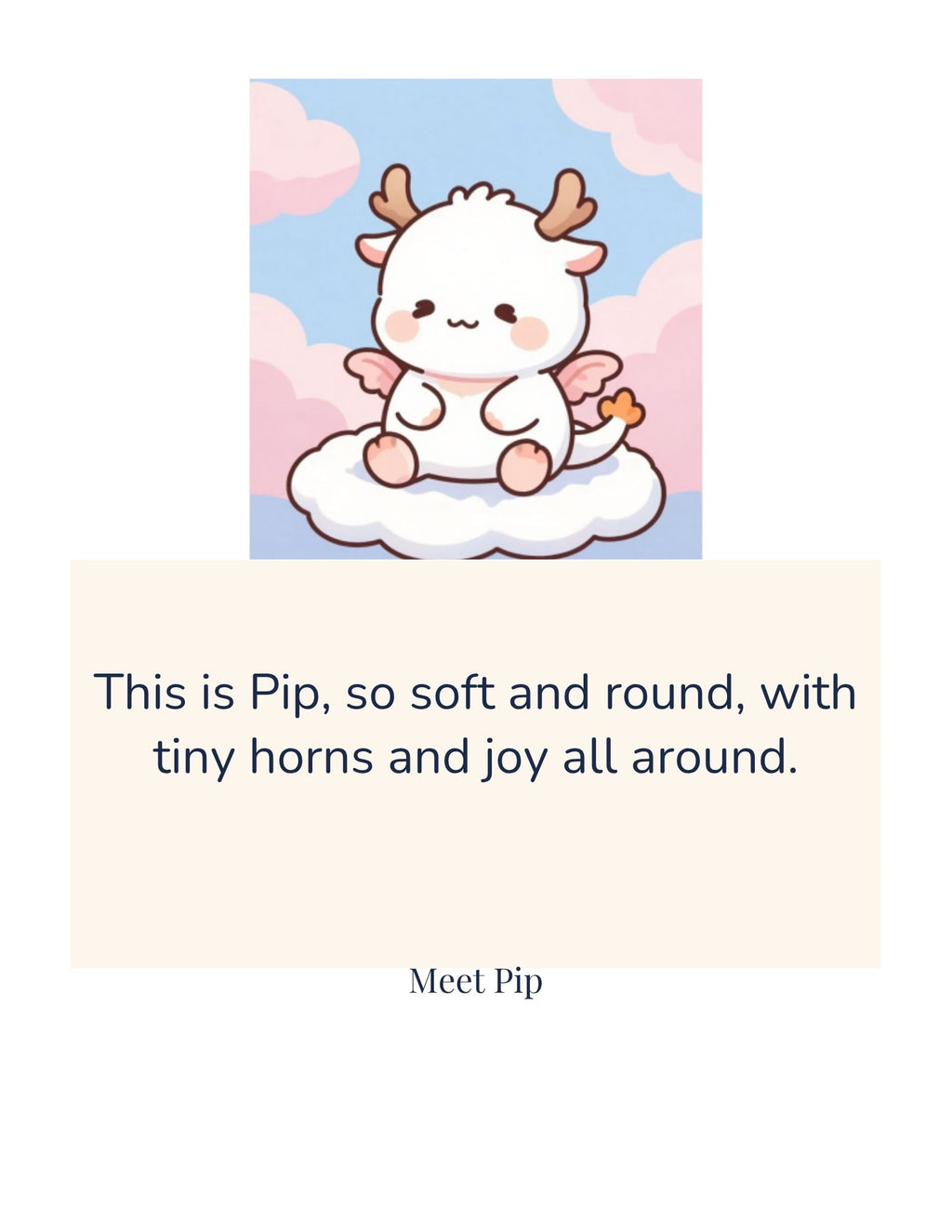 Pip the Sky Dragon  — Printable PDF (Instant Download)