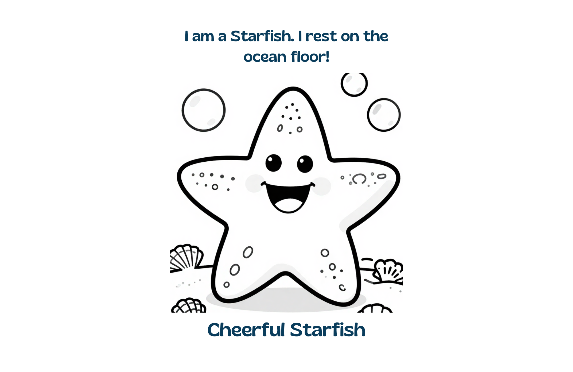 Smiling whale coloring page from Ocean Friends Coloring Book
