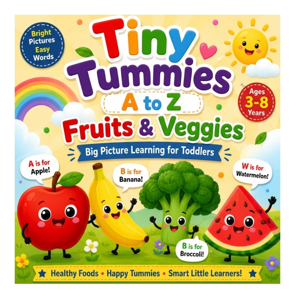 Tiny Tummies A to Z: Fruits & Veggies — Printable PDF (Instant Download)